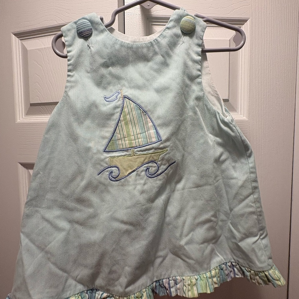 Baby Blue Sailboat Dress